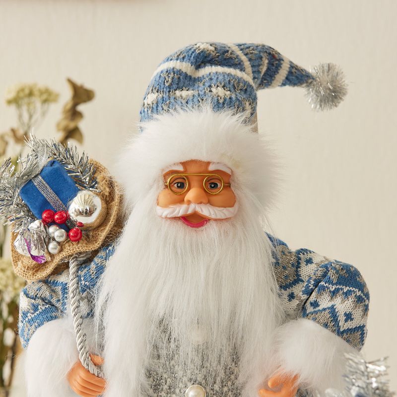 Christmas,Blue Santa Claus - Christmas Decoration